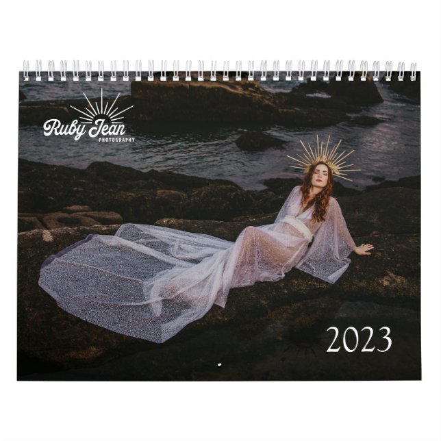 Two Page Medium Calendar, White Calendar (Cover)