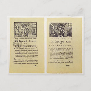 Two pages from 'La Grande Colere de Pere Postcard