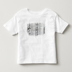Two pages from 'Orbis Sensualium Pictus' Toddler T-shirt