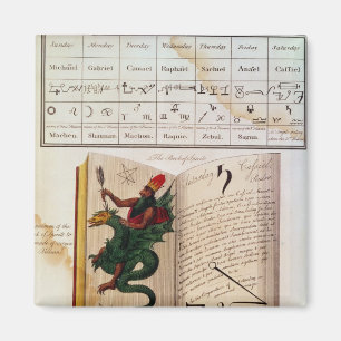 Two pages from 'The Magus' Magnet