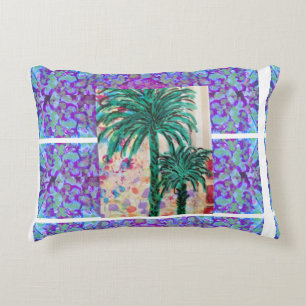 Two Palm Trees Accent Pillow