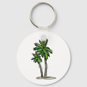 Two Palm Trees Keychain