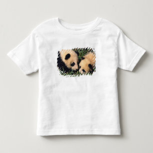 Two panda cubs in the bamboo bush, Wolong, Toddler T-shirt