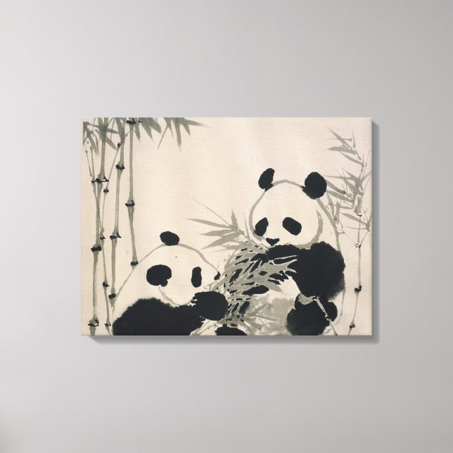 Two Pandas Canvas (Front)