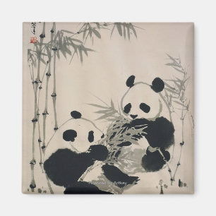 Two Pandas Magnet