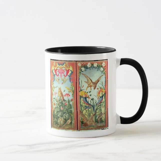 Two panels of carpet made into a folding mug (Right)