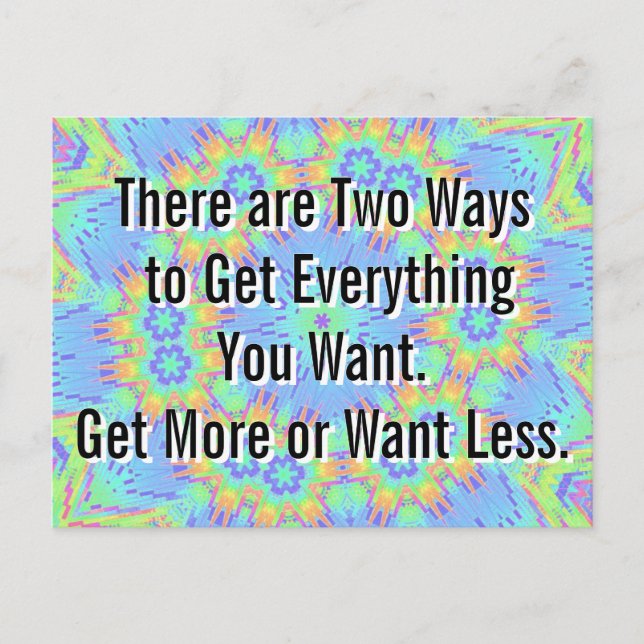 Two Paths  Postcard (Front)