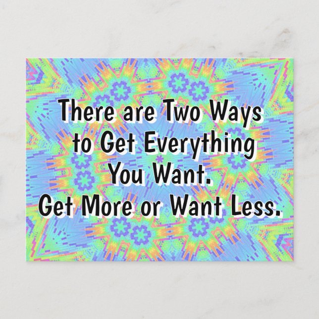 Two Paths  Postcard (Front)