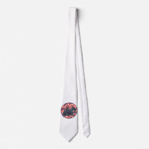 Two Patriotic Scottish Terriers Tie