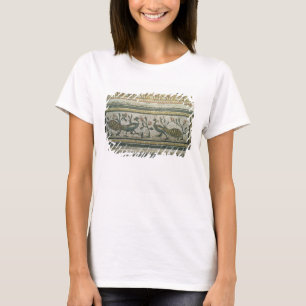 Two peacocks, decorative border detail from a mosa T-Shirt