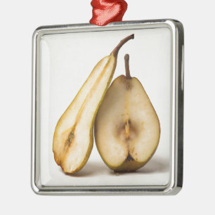 Two pear halves - My Sweet And Perfect Half Metal Ornament