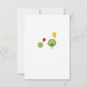 Two peas, cute pea theme thank you card