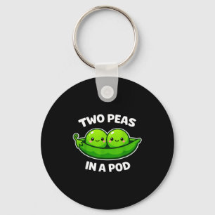 Two Peas In A D Cute Kawaii Funny Keychain