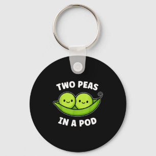 Two Peas In A D Cute Kawaii Funny Keychain