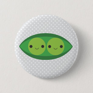 Two Peas in a Pod 2 Inch Round Button