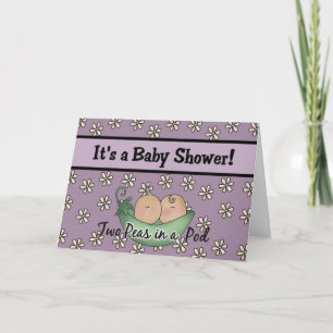 Two Peas In A Pod Baby Shower Invitations
