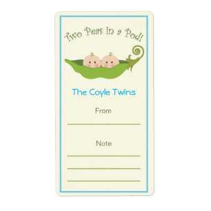 Two Peas In A Pod     Bookplate
