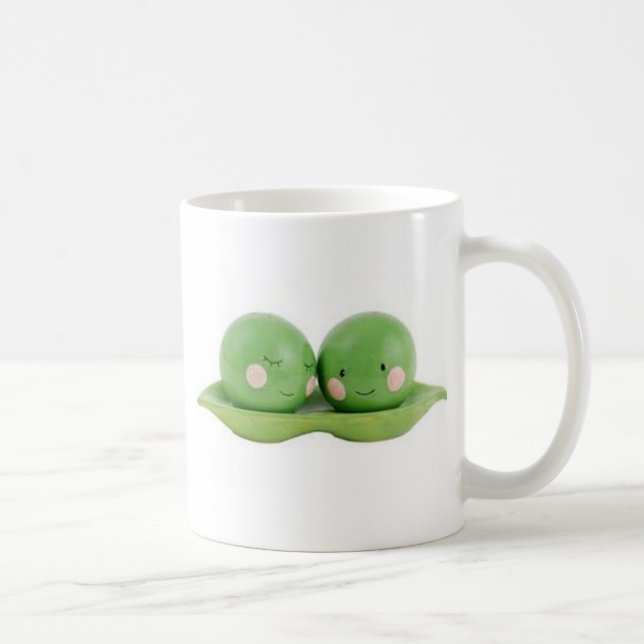 Two Peas in a Pod Coffee Mug (Right)