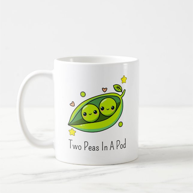 Two Peas In A Pod Coffee Mug (Left)