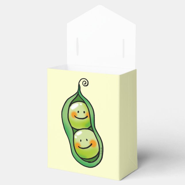 Two peas in a pod favor box (Opened)