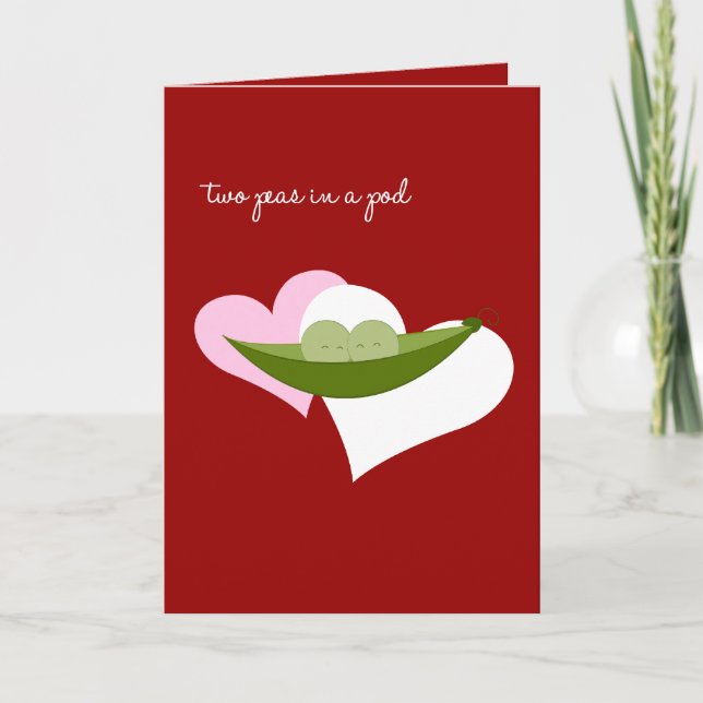 Two Peas in a Pod Holiday Card (Front)
