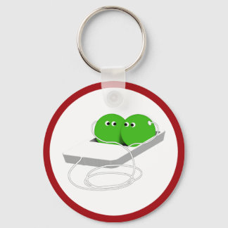 Two Peas in a Pod Keychain