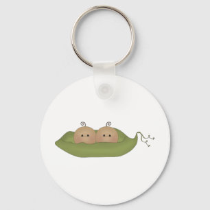 Two Peas In A Pod Keychain