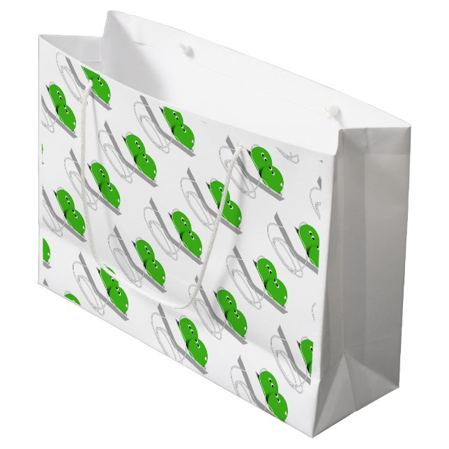 Two Peas In A Pod Large Gift Bag (Front Angled)