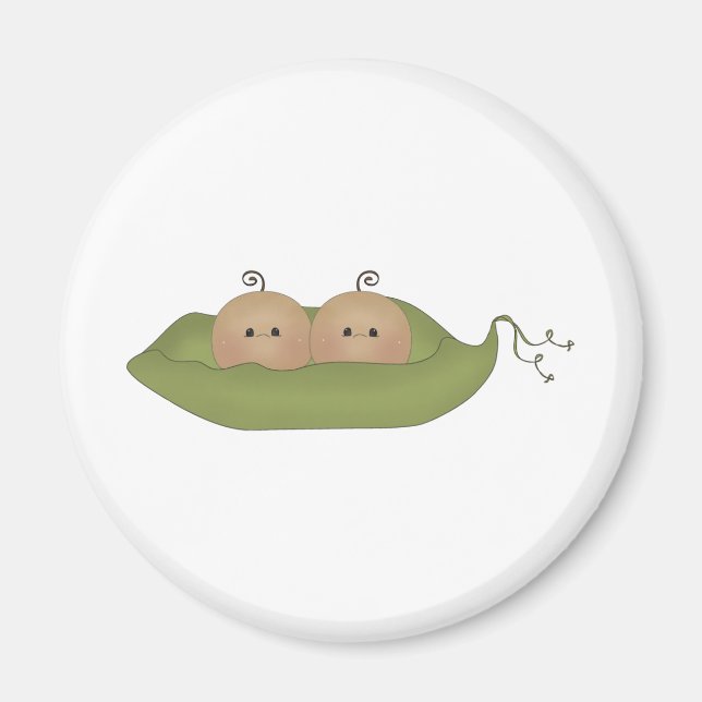 Two Peas In A Pod Magnet (Front)