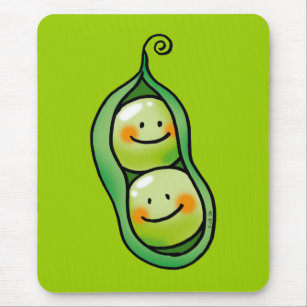 Two peas in a pod mouse pad