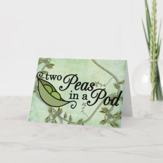 Two Peas In A Pod Note Card