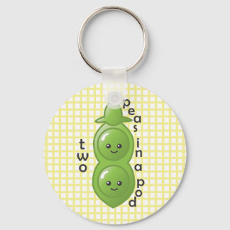 Two Peas in a Pod - Peas Keychain