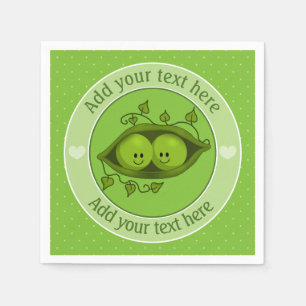 Two Peas In A Pod Personalized Napkin