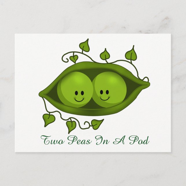 Two Peas In A Pod Postcard (Front)