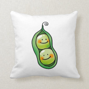 two peas in a pod throw pillow