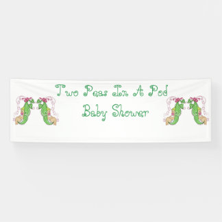 Two Peas In A Pod Twins Baby Shower Banner