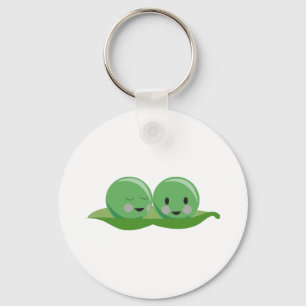 Two Peas Keychain