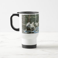Two Pegasi and Totem Poles Fantasy Art Mug