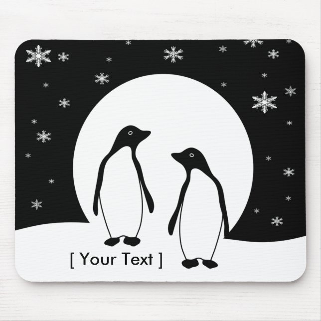 Two Penguins  Mousepad (Front)