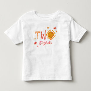 Two Personalized 2nd Birthday Sunshine Toddler T-shirt
