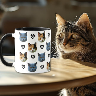 Two Pet Faces, Create Your Own Photo Mug