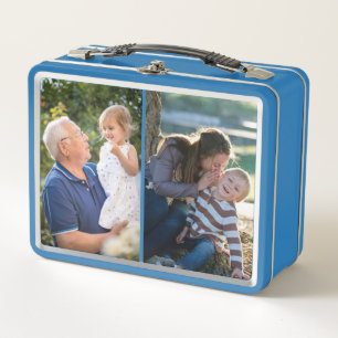 Two Photo Create Your Own Photo  Metal Lunch Box