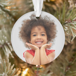 Two-photo Custom Holiday Family Gift Ornament