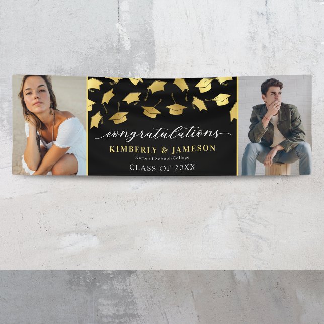 Two Photo Double Graduation Banner (Creator Uploaded)