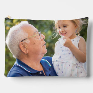 Two Photo Double Sided Create Your Own Photo  Accessory Pouch
