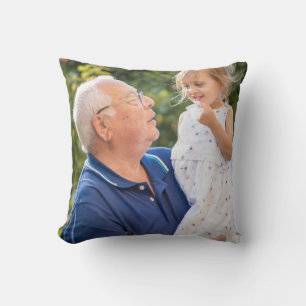 Two Photo Double Sided Create Your Own Photo  Throw Pillow