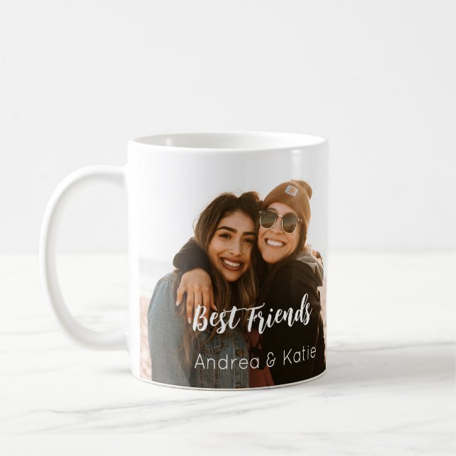 Two Photo Personalized Name Coffee Mug (Left)