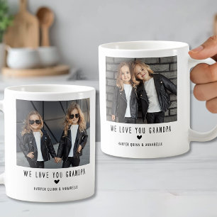 Two Photo We Love You Grandpa Coffee Mug