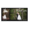 Two Photo Wedding Thank You Photocard