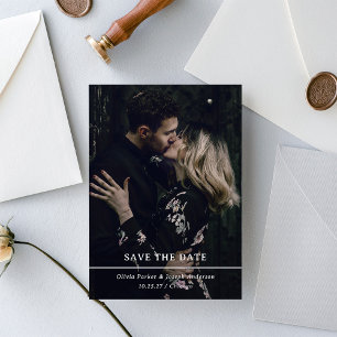 Two Photos and Simple Text with QR Code   Wedding Save The Date